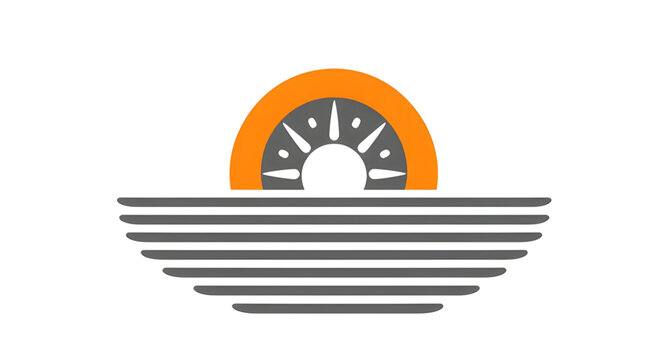 minimalistlogo, sunoceanlogo, sun, ocean, waves, logo, seaside, beach, water, marine, coastal, horizon, nature, emblem, vector, illustration, isolated