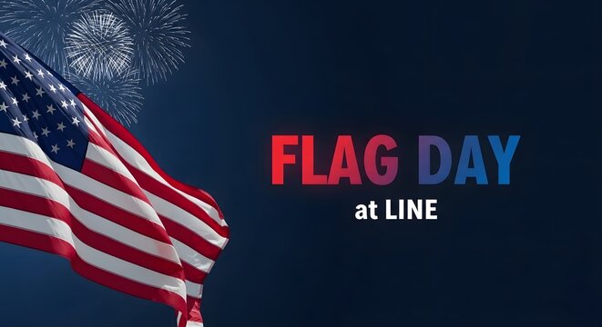 Flag day usa celebrating the adoption of the american flag