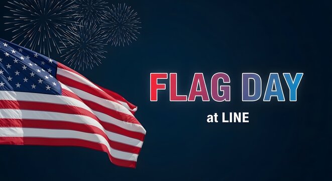 Flag day usa celebrating the adoption of the american flag