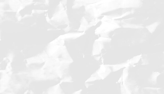 White crumpled paper texture background. A wrinkled and creased blank paper texture.crumpled paper transparent background