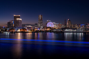 Yokohama Minato-mirai city view at night