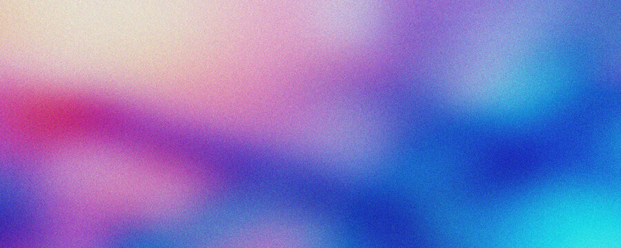 Abstract Grainy Gradient Background with Soft Blurry Mesh Texture in Pastel Pink and Royal Blue