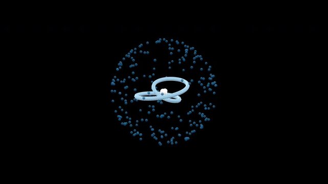 Quantum Entangled LNP mRNA Delivery - Mobius Blue
