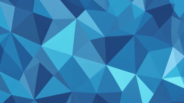Blue geometric polygon mosaic pattern background design