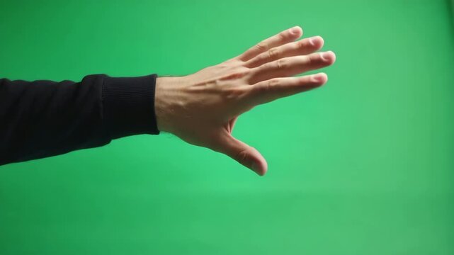 Finger Swiping Across Device Screen from Left to Right