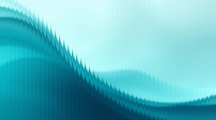 Vibrant teal abstract wave pattern with dynamic gradient
