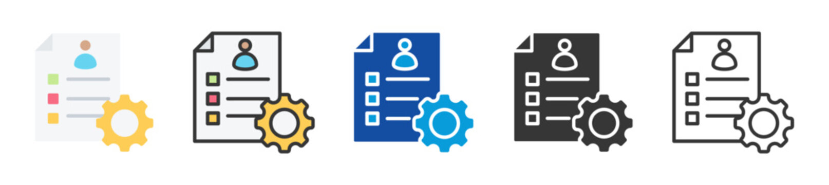 requirement icon set multi style various collection