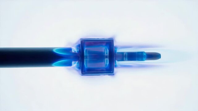  Heat shimmer distorts background elements with realistic refraction, flame shows subtle blue tint at base, camera stays static motion value 0 capturing invisibility