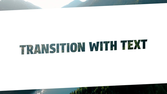 Transition with Text