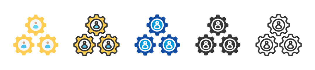 involvement icon set multi style various collection