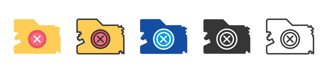 data breach icon set multi style various collection © Iconjam