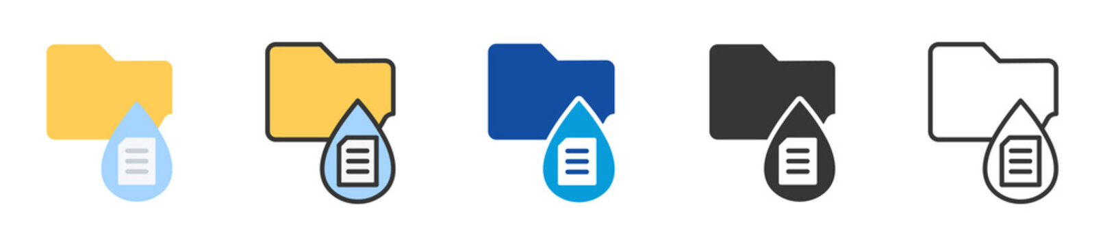 data leak icon set multi style various collection