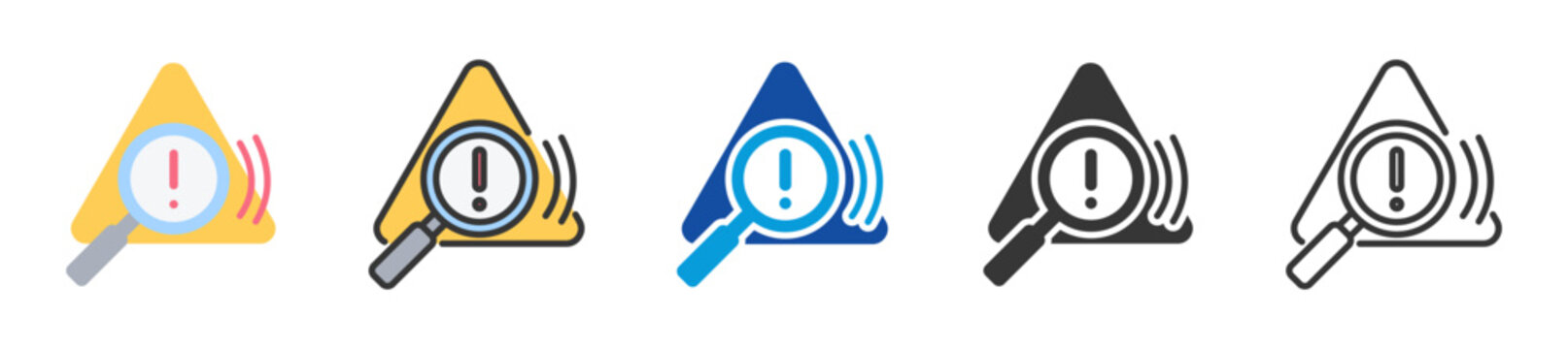 intrusion detection icon set multi style various collection