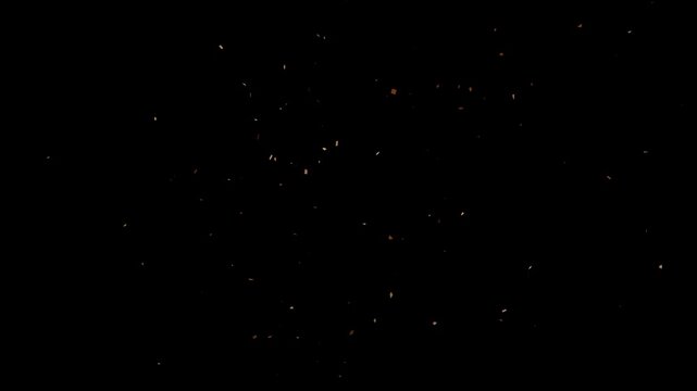 Confetti Blast  Vibrant Firework Explosion Animation: Realistic 3D Party Popper Effects on Deep Black Background for Professional CGI Compositing and VFX