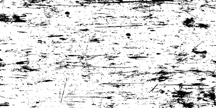 Black and white grunge texture overlay distressed weathered scratched surface vector background