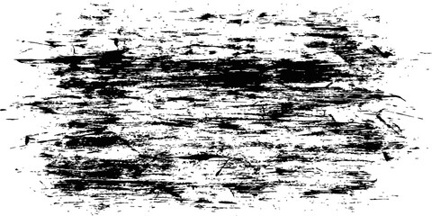 Fototapeta premium Black Horizontal Grunge Scratch Texture Vector Brush Stroke Overlay