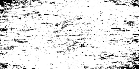 Obraz premium Horizontal Scratched Grunge Texture Vector Overlay Black and White Distressed Background