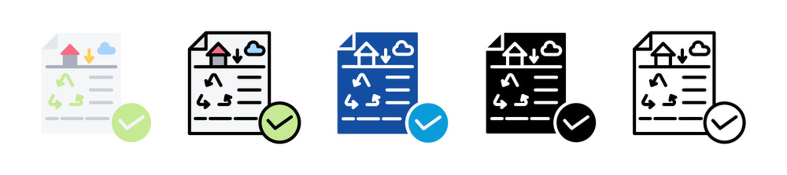 eia icon set multi style various collection