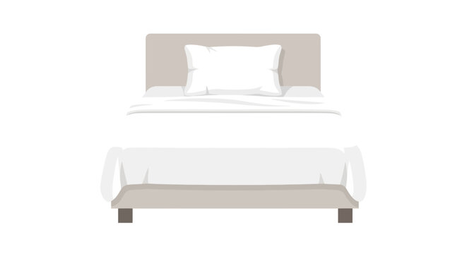 White Modern Bed Frame.