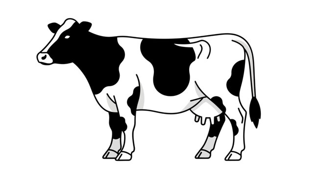 Black and White Cow.