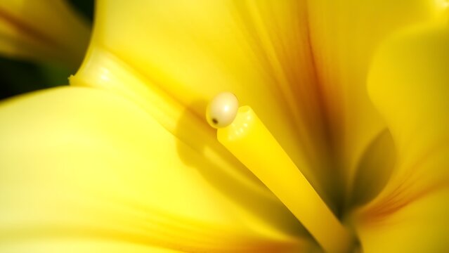 gibberellin. Macro view of tiny pearl-like ovules inside a lily's ovary, intricate biological detail. gardening catalogs, home-decor guides, designed for gardening and botanical catalogs.