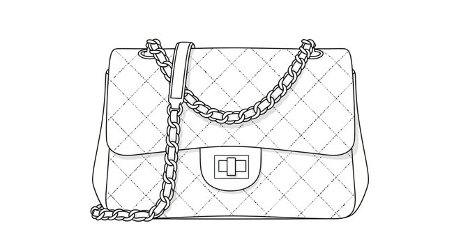 Chanel Quilted Handbag Design.