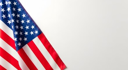 Fototapeta premium American flag waving in the wind