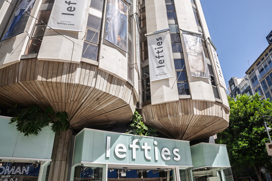 VALENCIA, SPAIN - APRIL 7, 2025: Lefties clothing store in Valencia, Spain. Lefties is a spanish affordable fashion retailer, part of Inditex.