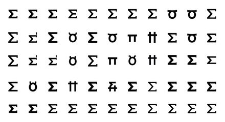 A collection of various zodiac symbols arranged in a grid pattern on a clean white background viewed from directly above