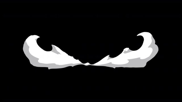 Smoke Explosion Animation Splits in both directions