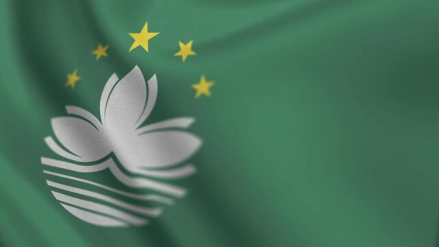 Macau Flag with Motion Graphics Animation