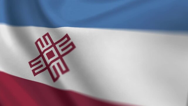 Mari El Flag with Motion Graphics Animation
