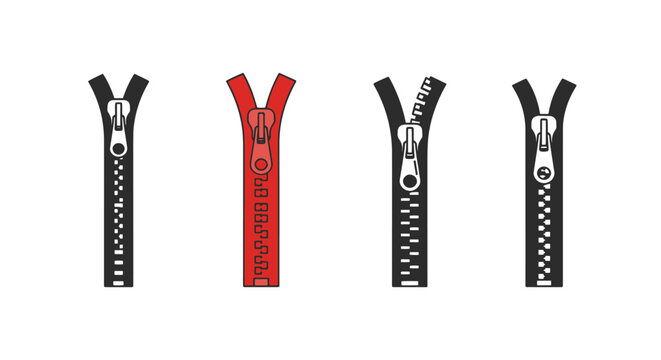 ZIP Line art vector minimal modern color