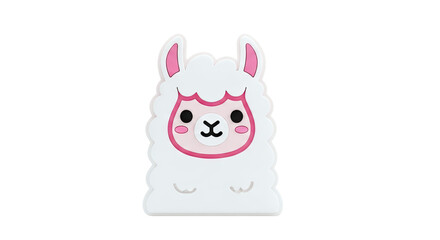 Cute cartoon llama sticker