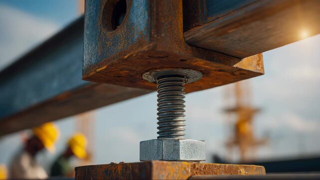 Adjustable steel support for construction safety training