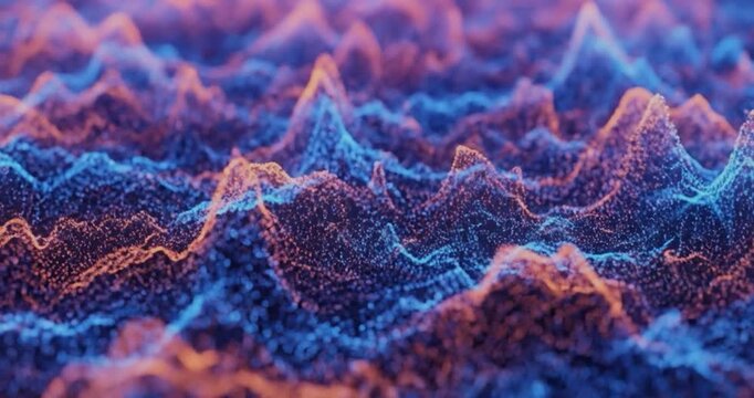 Vibrant 3D Terrain Landscape Animation.