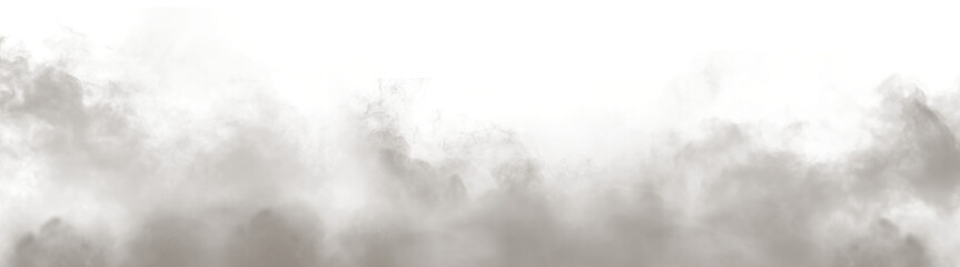 Fototapeta premium Burnt Smoke Floating Steam or Vapor Effect Transparent Background