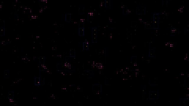 Abstract scientific dna microarray data analysis animation