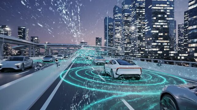 Autonomous Cars on Smart City Highway