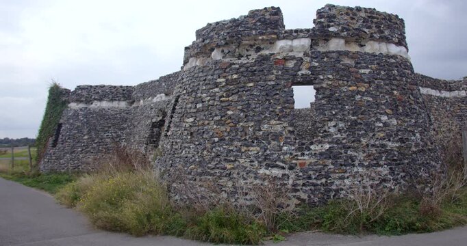 Wide shot of the Bastions of Neptune's Temple, tower at kinggate bay.