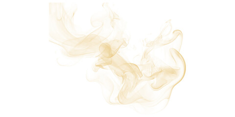 Elegant golden smoke trails swirl gracefully against a solid black background creating an abstract vapor motion textures