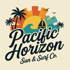 A picturesque seaside scene with a sailboat gliding over serene waves at sunset, depicting the joy of summer, freedom, and adventure in a tropical paradise.