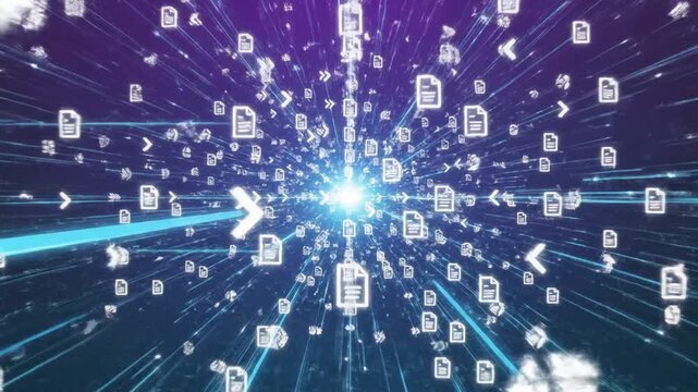 Data Transfer and File Sharing Concept.