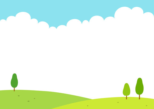 Summer nature landscape background.