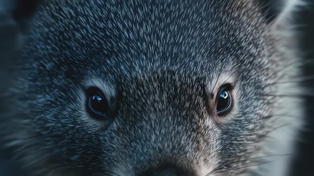 Close-up of a Wombat's Face