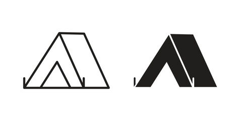 Camping icon for web and mobile app. Vector icons © varis