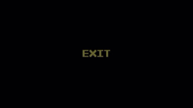 8 Bit Pixel Art Game Text Animation on Dark Black Background for Vintage Arcade Video Game Content 4K 4k video animation seamless loop