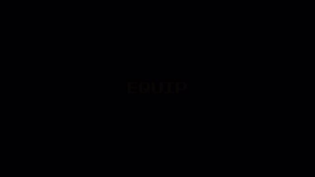 8-Bit Retro Game Text Animation for Vintage Arcade Menus. Pixel Art Style Word Display on Dark Background for Video Game Content 4k video animation seamless loop