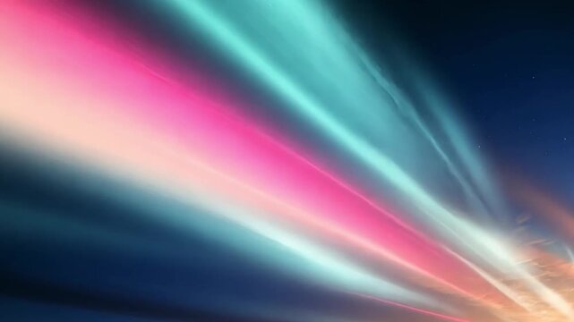 Radiant Light Rays in a Deep Blue Background Abstract Image