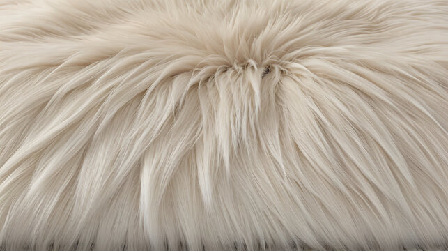 Fur background with gentle fluffy texture suitable for blanket and carpet interior decoration
